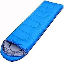 Beauenty Outdoor camping summer camping sleeping bag lunch 200g envelope hooded sleeping bag blue