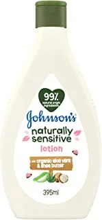 Johnson's Baby Naturally Sensitive Lotion, Natural Ingredients, 395ml