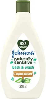 Johnson's Baby Naturally Sensitive Bath And Wash, Natural Ingredients, 395ml