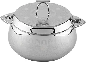Al Saif Myrna Stainless-Steel Hotpot With Two Handles,Colour: Silver, Size:3500 Ml