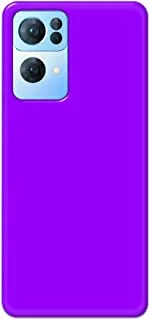 Khaalis Solid Color Purple matte finish shell case back cover for Oppo Reno 7 Pro - K208241