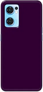 Khaalis Solid Color Purple matte finish shell case back cover for Oppo Reno 7 - K208236