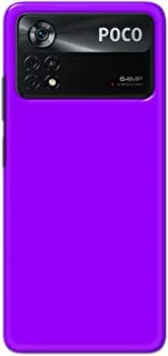 Khaalis Solid Color Purple matte finish shell case back cover for Xiaomi Poco X4 Pro 5G - K208241