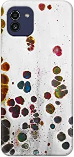 Khaalis Marble Print Multicolor matte finish designer shell case back cover for Samsung A03 - K208216