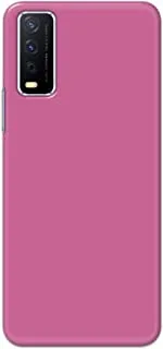Khaalis Solid Color Purple matte finish shell case back cover for Vivo Y12s - K208232