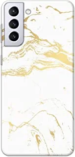 Khaalis Marble Print White matte finish designer shell case back cover for Samsung Galaxy S21 Plus - K208215