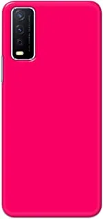 Khaalis Solid Color Pink matte finish shell case back cover for Vivo Y12s - K208231