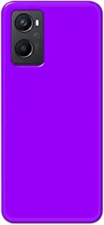 Khaalis Solid Color Purple matte finish shell case back cover for Oppo A96 - K208241