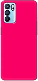 Khaalis Solid Color Pink matte finish shell case back cover for Oppo RENO 6 - K208231