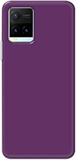 Khaalis Solid Color Purple matte finish shell case back cover for Vivo Y21T - K208237