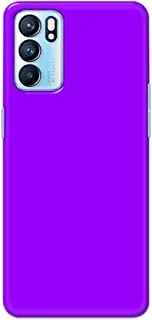 Khaalis Solid Color Purple matte finish shell case back cover for Oppo RENO 6 - K208241