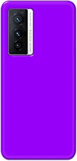 Khaalis Solid Color Purple matte finish shell case back cover for Vivo X70 - K208241
