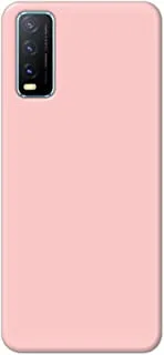 Khaalis Solid Color Pink matte finish shell case back cover for Vivo Y20 - K208225