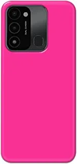 Khaalis Solid Color Pink matte finish shell case back cover for Tecno Spark 8c - K208230