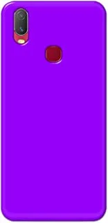 Khaalis Solid Color Purple matte finish shell case back cover for Vivo Y11 2019 - K208241