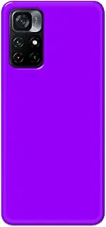 Khaalis Solid Color Purple matte finish shell case back cover for Xiaomi Poco M4 Pro 5G - K208241