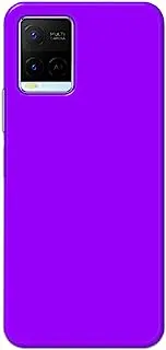 Khaalis Solid Color Purple matte finish shell case back cover for Vivo Y21 2021 - K208241