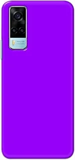Khaalis Solid Color Purple matte finish shell case back cover for Vivo Y53s - K208241