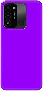 Khaalis Solid Color Purple matte finish shell case back cover for Tecno Spark 8c - K208241