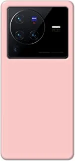 Khaalis Solid Color Pink matte finish shell case back cover for Vivo X80 Pro 5G - K208225