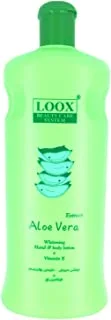 Loox Aloe Vera Hand & Bpdy Lotion + Vitamin E 600ml - Lux Aloe Vera Whitening Hand & Body Lotion with Vitamin E