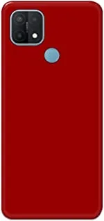 Khaalis Solid Color Red matte finish shell case back cover for Oppo A15s - K208228