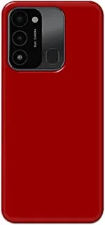 Khaalis Solid Color Red matte finish shell case back cover for Tecno Spark 8c - K208228