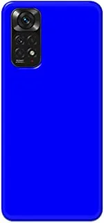 جراب خلفي بلون أزرق مطفأ اللمعة من خاليس لهاتف Xiaomi Redmi Note 11 - K208245