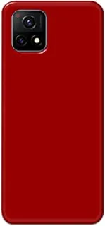 Khaalis Solid Color Red matte finish shell case back cover for Vivo Y72 5G - K208228