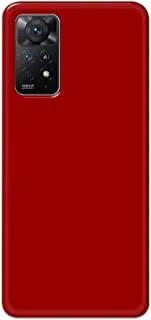 جراب خلفي بلون أحمر غير لامع من خاليس لهاتف Xiaomi Redmi Note 11 Pro Plus - K208228
