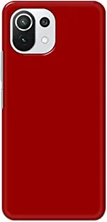 جراب خلفي متين بلون أحمر خالص من خاليس لهاتف Xiaomi Mi 11 Lite NE 5G - K208228