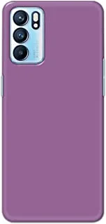 Khaalis Solid Color Purple matte finish shell case back cover for Oppo RENO 6 - K208233