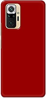 جراب خلفي بلون أحمر غير لامع من خاليس لهاتف Xiaomi Redmi Note 10 Pro - K208228