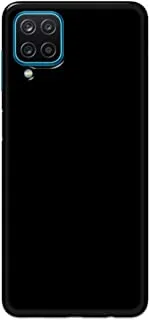 جراب خلفي متين بلون أسود مطفي من خاليس لهاتف Samsung Galaxy A12 - K208224