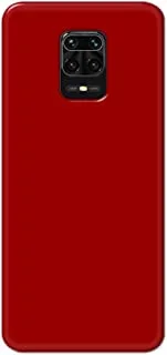 جراب خلفي بلون أحمر غير لامع من خاليس لهاتف Xiaomi Redmi Note 9 Pro - K208228