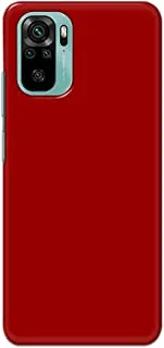 جراب خلفي بلون أحمر غير لامع من خاليس لهاتف Xiaomi Redmi Note 10 - K208228