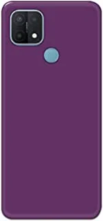 Khaalis Solid Color Purple matte finish shell case back cover for Oppo A15s - K208237