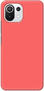 جراب خلفي مطفأ اللمعة بلون وردي خالص لهاتف Xiaomi Mi 11 Lite NE 5G - K208226