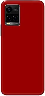 Khaalis Solid Color Red matte finish shell case back cover for Vivo Y33s - K208228