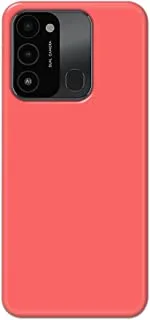 Khaalis Solid Color Pink matte finish shell case back cover for Tecno Spark 8c - K208226