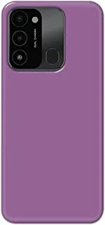 Khaalis Solid Color Purple matte finish shell case back cover for Tecno Spark 8c - K208233