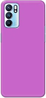 Khaalis Solid Color Purple matte finish shell case back cover for Oppo RENO 6 - K208239