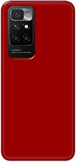 جراب خلفي بلون أحمر غير لامع من خاليس لهاتف Xiaomi Redmi 10 - K208228