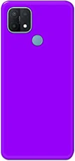 Khaalis Solid Color Purple matte finish shell case back cover for Oppo A15s - K208241