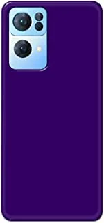Khaalis Solid Color Purple matte finish shell case back cover for Oppo Reno 7 Pro - K208242
