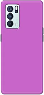 Khaalis Solid Color Purple matte finish shell case back cover for Oppo Reno 6 Pro 5G - K208239