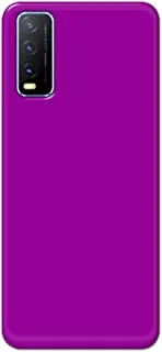 Khaalis Solid Color Purple matte finish shell case back cover for Vivo Y20 - K208240