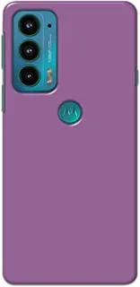 Khaalis Solid Color Purple matte finish shell case back cover for Motorola Edge 20 - K208233