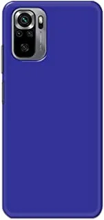 جراب خلفي مطفأ اللمعة بلون أزرق خالص من خاليس لهاتف Xiaomi Redmi Note 10s - K208246