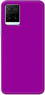 Khaalis Solid Color Purple matte finish shell case back cover for Vivo Y21T - K208240